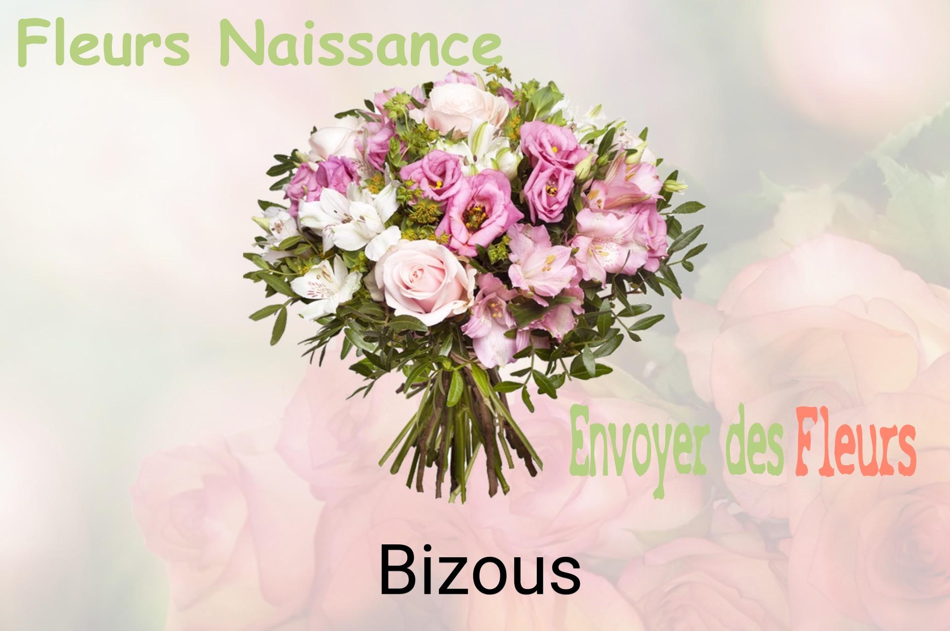 Bouquet de fleurs de naissance livré à Bizous